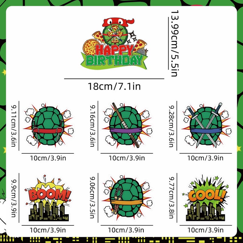 LANFUBEISI 104pcs Birthday Decorations Tableware Set for 20 Guests Include Banner ,Paper Plates of 2 Size,Napkins and Paper Cups,Cake Topper,Balloons and Plastic Tablecloth - Image 4