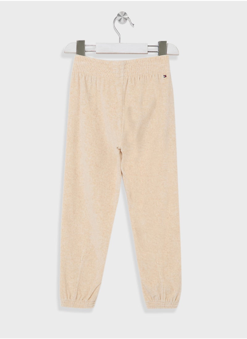 TOMMY HILFIGER - TH SCRIPT VELOUR PANT - Image 1
