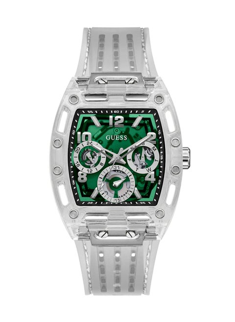 Men’s Clear Multi-Function Silicone Band Watch GW0499G8 - 42mm