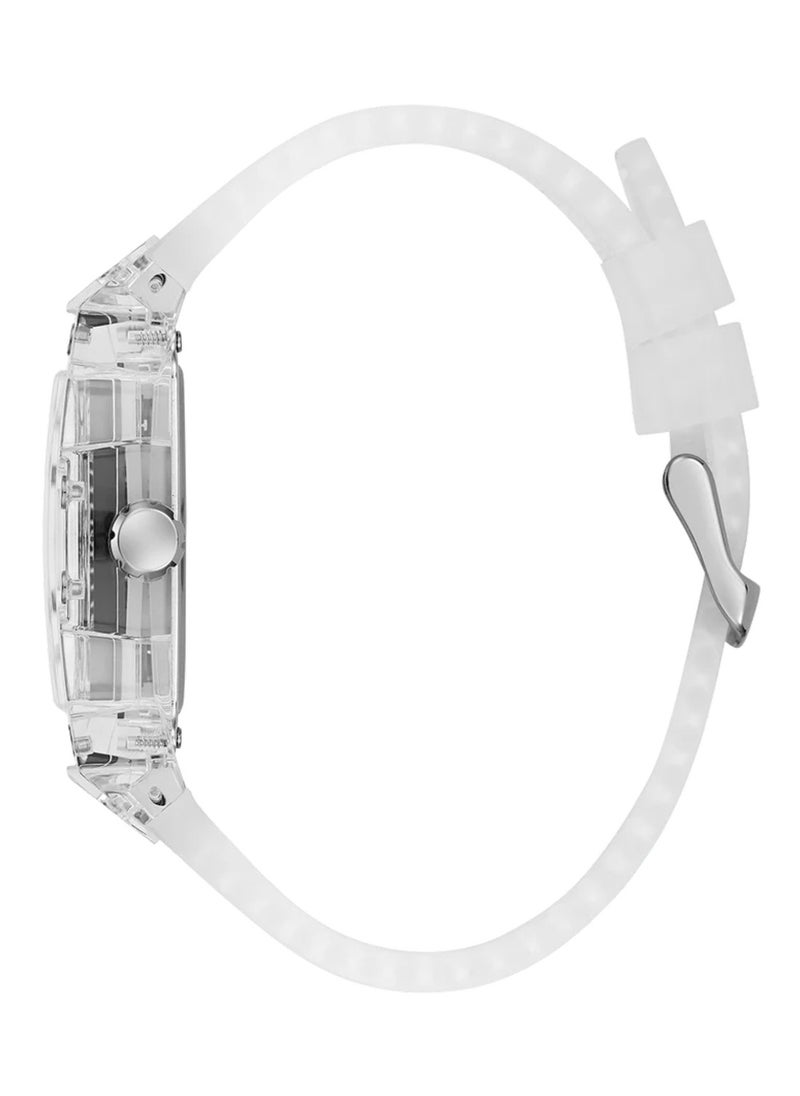 GUESS - Men’s Clear Multi-Function Silicone Band Watch GW0499G8 - 42mm - Image 1