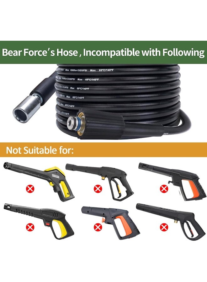 BEAR FORCE High Pressure Washer Hose 32Ft * 2300Psi  - Image 3
