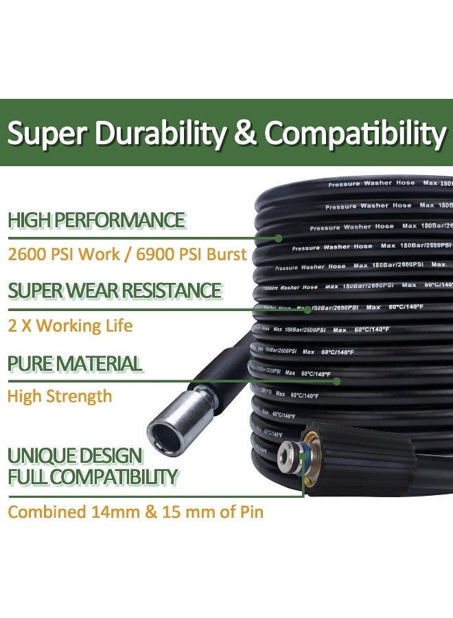BEAR FORCE High Pressure Washer Hose 32Ft * 2300Psi  - Image 4