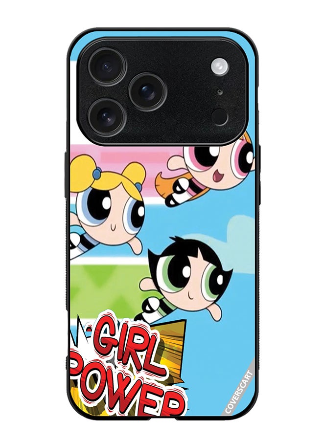 Protective Case Cover For Apple iPhone 17 Pro Max Powerpuff Girls Design Multicolour