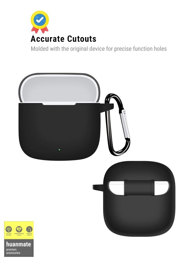huanmate Stylish Silicone Case Cover For Huawei FreeBuds SE 2/SE 3 Black - Image 5