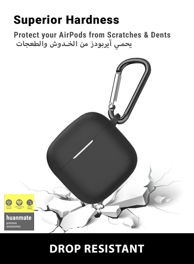 huanmate Stylish Silicone Case Cover For Huawei FreeBuds SE 2/SE 3 Black - Image 4