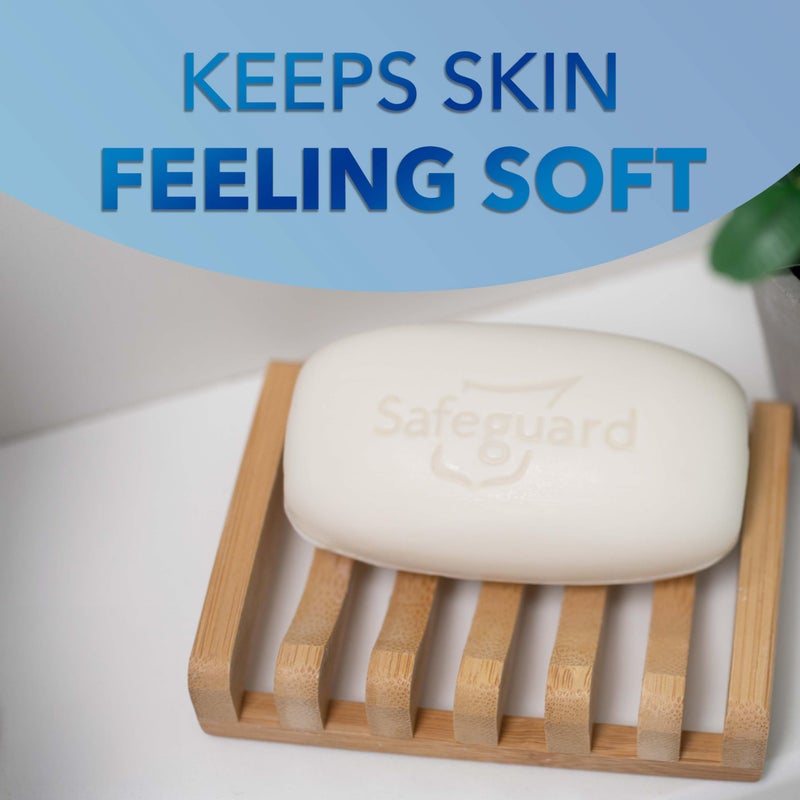 Safeguard صابون استحمام عميق للتنظيف من سافغارد، يزيل 99 بالمئة من البكتيريا، يترك البشرة ناعمة، برائحة نظيفة ومنعشة مع الألوة، 3.2 أونصة (عدد 2)  - Image 4