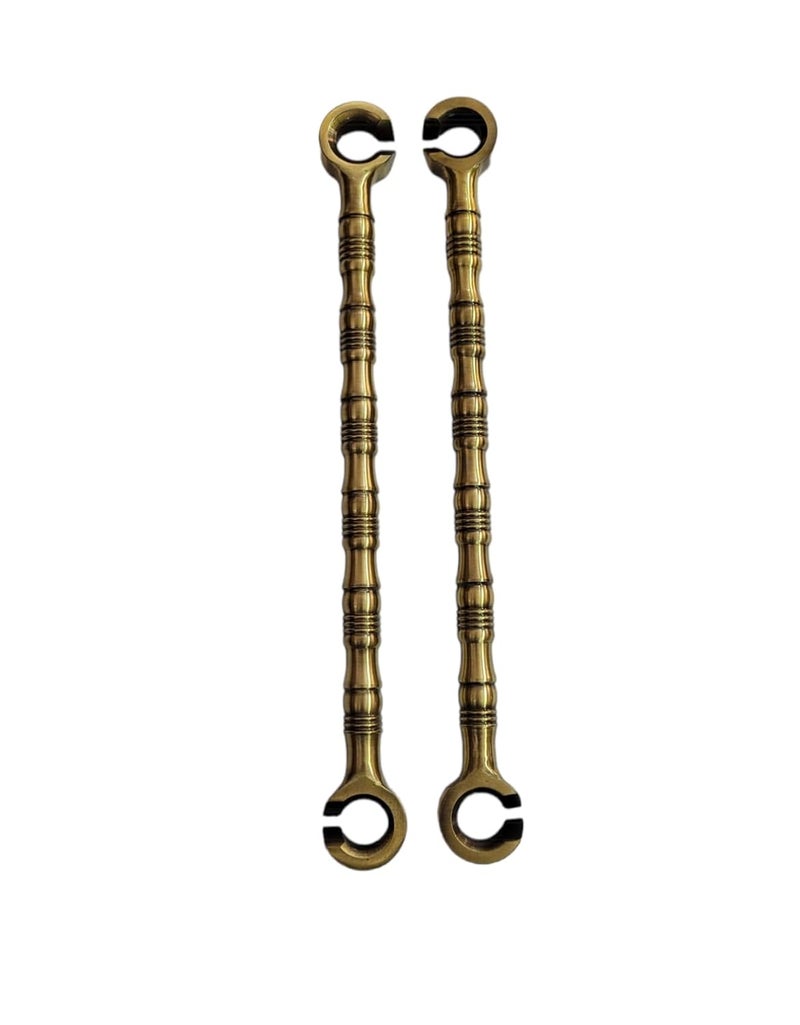 Proniks Stainless Steel saliya 16MM Curtain Hook Hanging Accessories Set in PVD Coating Copper Antique Brass Finishing for Swings and jhula for Home Indoor Outdoor and Gardens Pack of 6 - Image 3