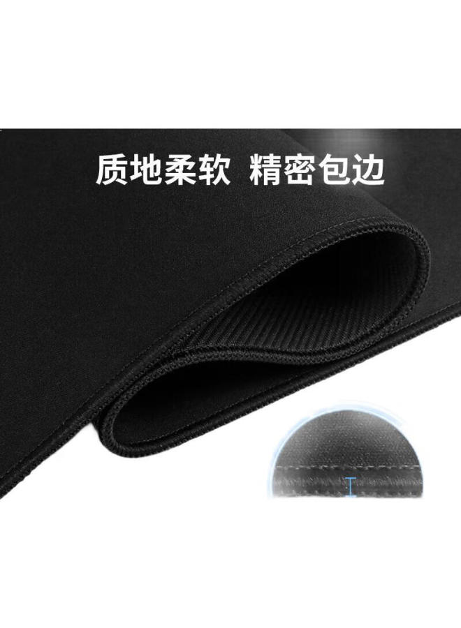 Kpte Office Gaming Mouse Pad Large Size 900*400*3mm Pure Black With Locking Edge, E-sports Computer Laptop Washable Desk Pad, Smooth And Portable Fabric Surface - Image 2