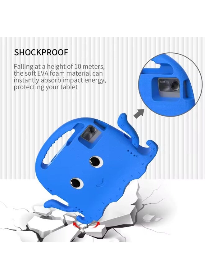 Fekra For Redmi Pad 2 2025 | Redmi Pad SE 11 2023 / Huawei Matepad SE 11" / Samsung Galaxy Tab A9 Plus / A11 Plus 11 inch | Honor Pad X8a, EVA Kids Shockproof Protective Cover (Octopus Blue) - Image 3