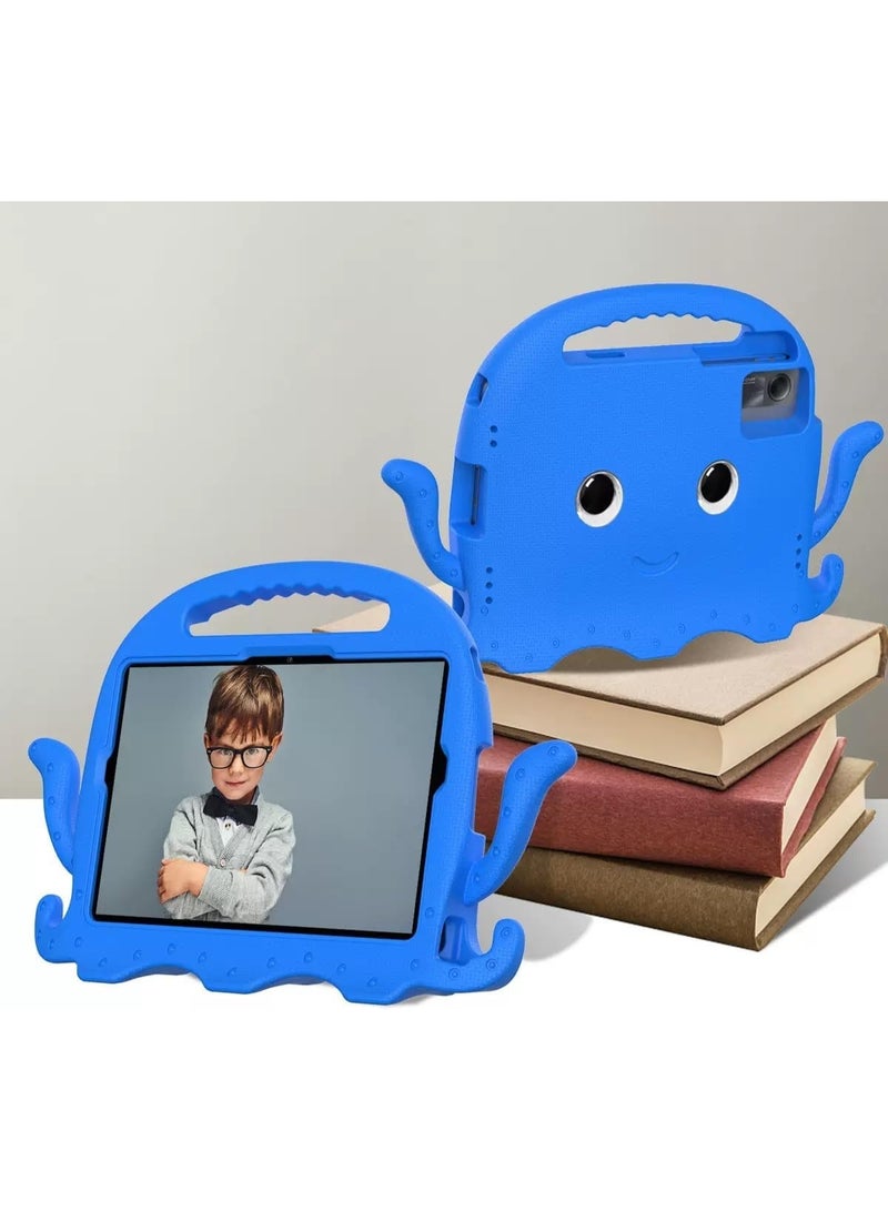 Fekra For Redmi Pad 2 2025 | Redmi Pad SE 11 2023 / Huawei Matepad SE 11" / Samsung Galaxy Tab A9 Plus / A11 Plus 11 inch | Honor Pad X8a, EVA Kids Shockproof Protective Cover (Octopus Blue) - Image 2
