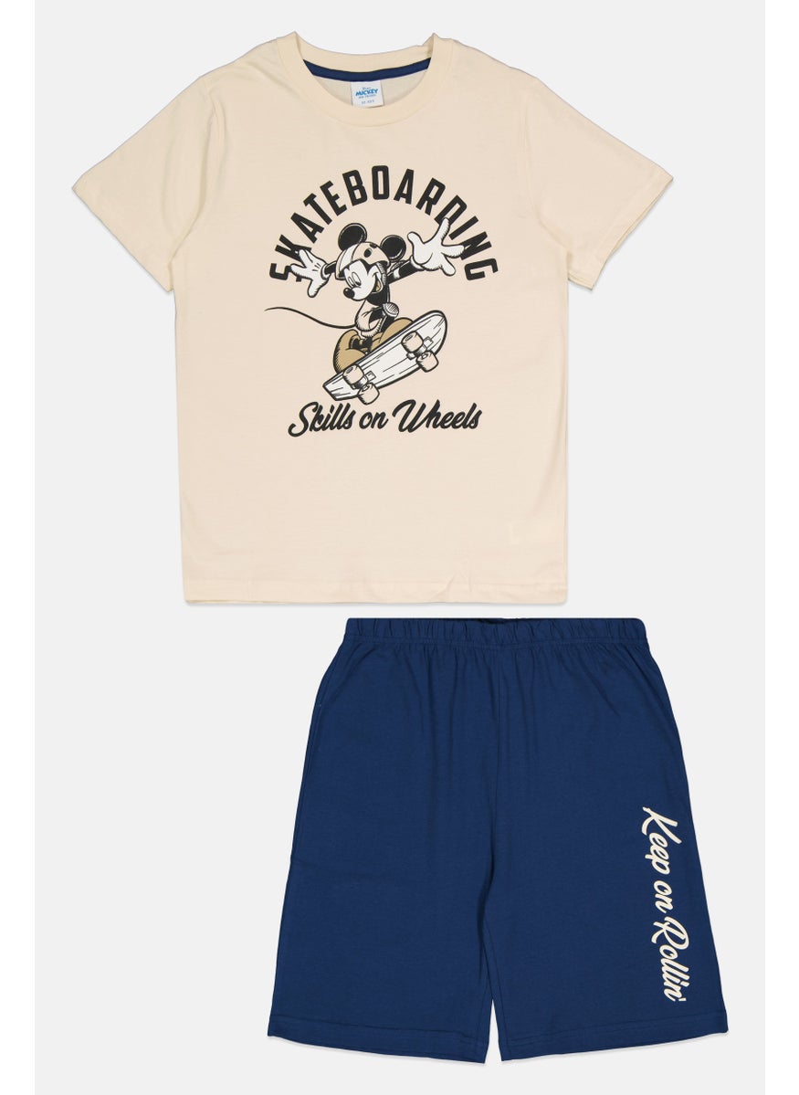 Disney Kids Boy 2 Pcs Mickey And Friends Pajama Set, Multicolor  - Image 1