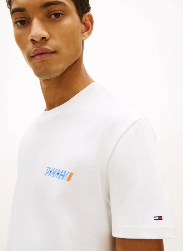 TOMMY JEANS  Vintage Back Logo Jersey T-Shirt for Men | Best Price UAE