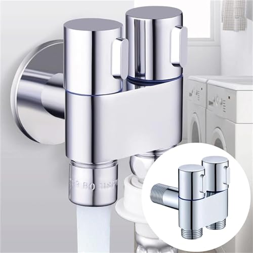 Zap 3-Way Wall-Mounted Stainless Steel Angle Valve Tap| Multi-Function Bathroom & Kitchen Faucet | Stainless Steel | Corrosion-Resistant | Easy Installation - Image 2