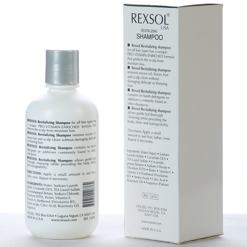 REXSOL Revitalizing Shampoo Scientifically Formulated to clean thinning hair (240 ml / 8 fl oz) - Image 2