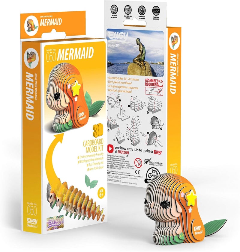 EUGY Eco-Friendly 3D Paper Puzzle (Mermaid) - Image 2