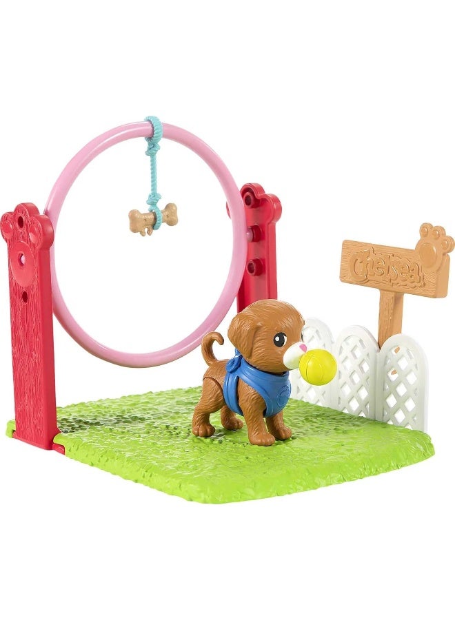 Mattel BARBIE Barbie GTN62 Chelsea Can Be Blonde Chelsea Doll & Dog Trainer Playset - Image 3