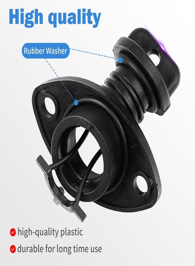 CLIO طقم سدادة تصريف الكاياك سدادات قارب خيوط سدادة للكاياك والزورق مع براغي الأجهزة (2) - Image 2