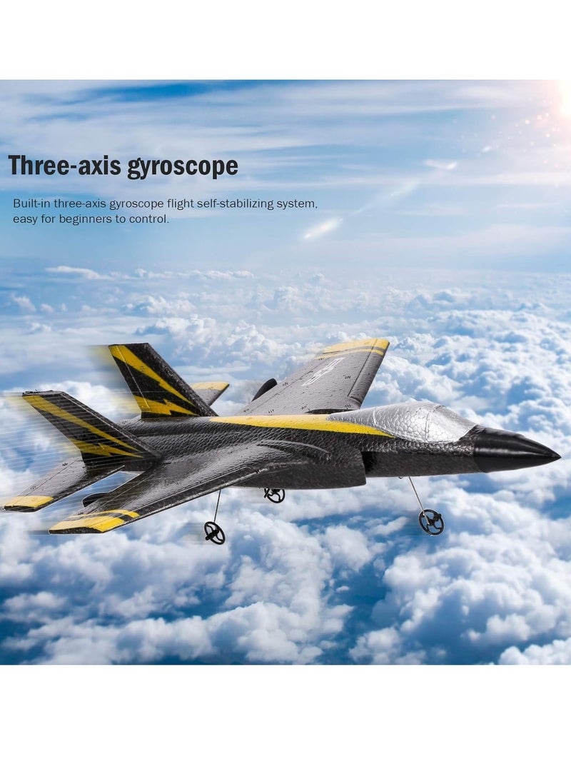 GoolRC RC Airplane, Ready To Fly Foam Glider With Three Axis Gyro, High Speed Two Channel RC Plane, Fixed Wing Aircraft Toys For Beginners, Kids And Adults, (1pc, Black) - Image 4