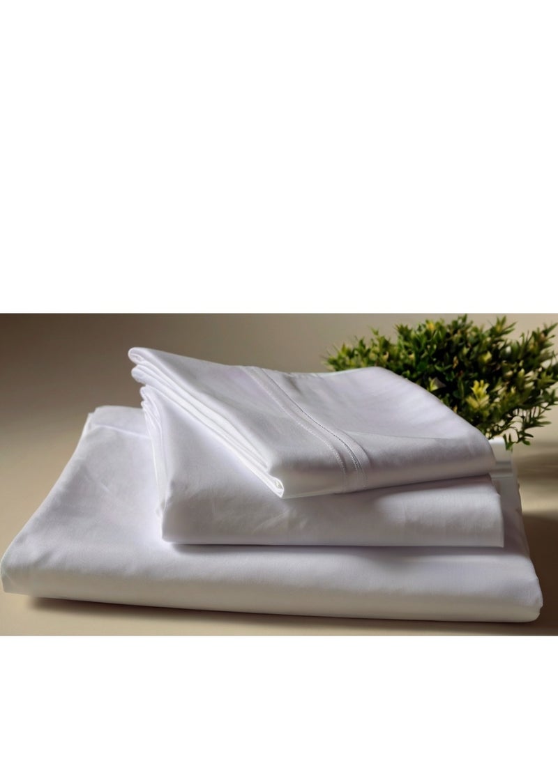 نيوفالييتو طقم سرير فاخر مقاس 180x200 كينج  100% من القطن الطبيعي طويل التيلة 300TC، ملاءة مثبتة قطعة واحدة، ملاءة مسطحة واحدة، قطعتان من أغطية الوسائد، تهوية ناعمة وأفضل - Image 3