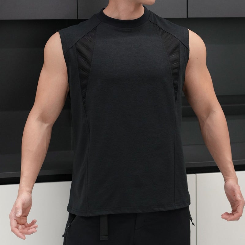 Men's Breathable Mesh Fitness Vest, Quick Dry, Sleeveless - Image 3