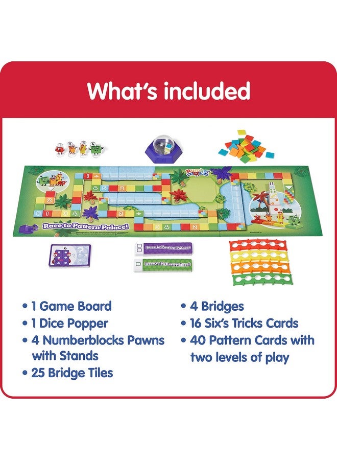 hand2mind hand2mind Numberblocks Race to Pattern Palace! Board Game, Educational Board Games, Numbers for Toddlers, Math Toys for Kids 3-5, Preschool Learning Activities, Birthday Gifts for Kids  - Image 2