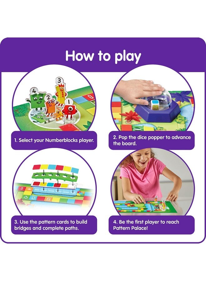 hand2mind hand2mind Numberblocks Race to Pattern Palace! Board Game, Educational Board Games, Numbers for Toddlers, Math Toys for Kids 3-5, Preschool Learning Activities, Birthday Gifts for Kids  - Image 3