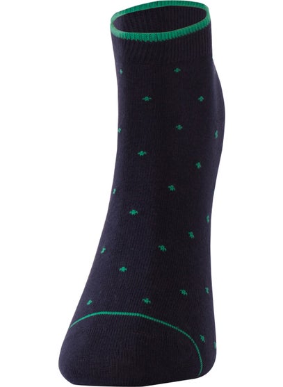 The Don Polka Dot Women's Booties Socks Navy Blue Green  - Image 1