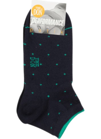 The Don Polka Dot Women's Booties Socks Navy Blue Green  - Image 2