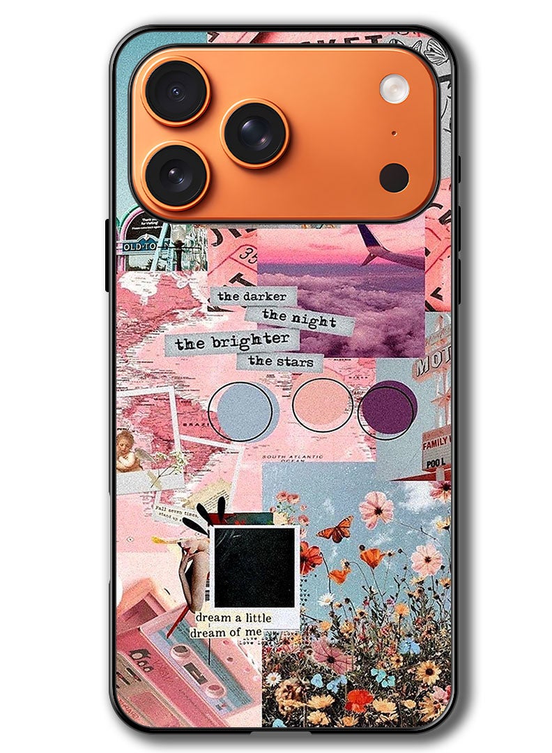 Theodor Case Compatible with Apple iPhone 17 Pro Max 6.9 Inch Protection Shockproof Bumper Cover The Darker The Night - Image 1