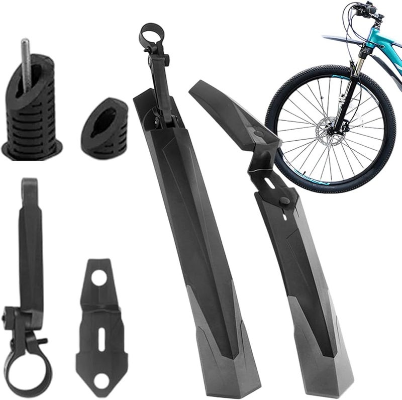 Adjustable Mountain Bike Mudguard Full Cover Front Rear Tire Splash Protection - Image 1