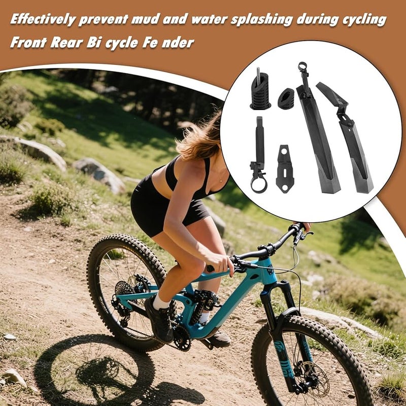 Adjustable Mountain Bike Mudguard Full Cover Front Rear Tire Splash Protection - Image 3