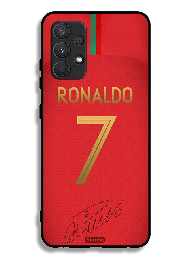 Tolwak Samsung Galaxy A32 4G Protective Case Cover Ronaldo 7 - Image 1