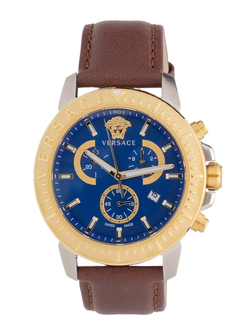 VERSACE Chronograph Quartz Blue Dial Watch