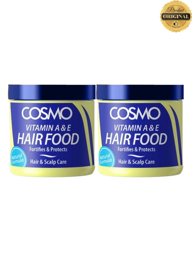 COSMO 2 Pieces Vitamin A And E Hair Food Fortifies And Protects Hair And Scalp Care 170g  - Image 1