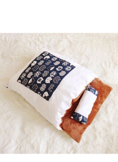 A.M Japanese Style Cat Sleeping Bag, Fluffy Warm Cat Bed, Removable Cat Mat, Washable Pet Litter, Cat Cave, Small Pet Bed for Cats, Dogs  - Image 1