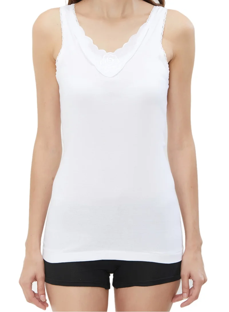 BYC GIRLS COTTON VEST (PACK OF 3) - WHITE