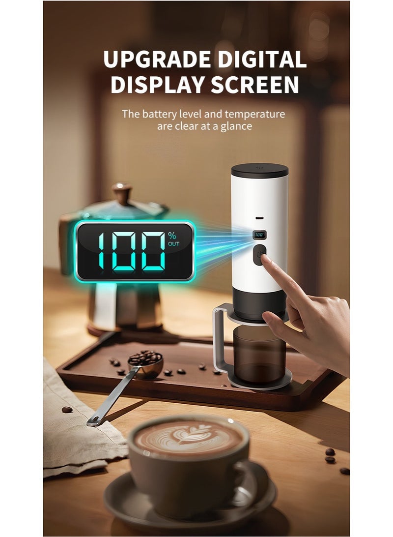 رومتون ماكينة جوربتس المحمولة للإسبريسو الكهربائية، صانع قهوة محمول 2 في 1 مع تسخين ذاتي، منفذ شحن USB-C، صانع قهوة يعمل بالقهوة المطحونة وكبسولات NS للمركبات الترفيهية والتخييم والمشي لمسافات طويلة والمكتب - Image 4