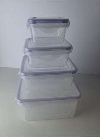 Plastic refrigerator container set for food preservation - square - transparent - code 9032 - 4 pieces - pzsku/ZF6202F9E52BC5B571A05Z/45/1746217003/24f4c172-dcb0-4e11-840c-38335889bd4b