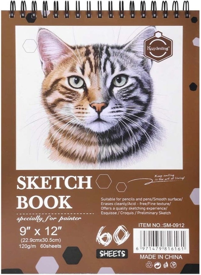 Keep Smiling-Sketchbook Hardcover 60 Sheets size 22.9× 30.5cm - Image 1