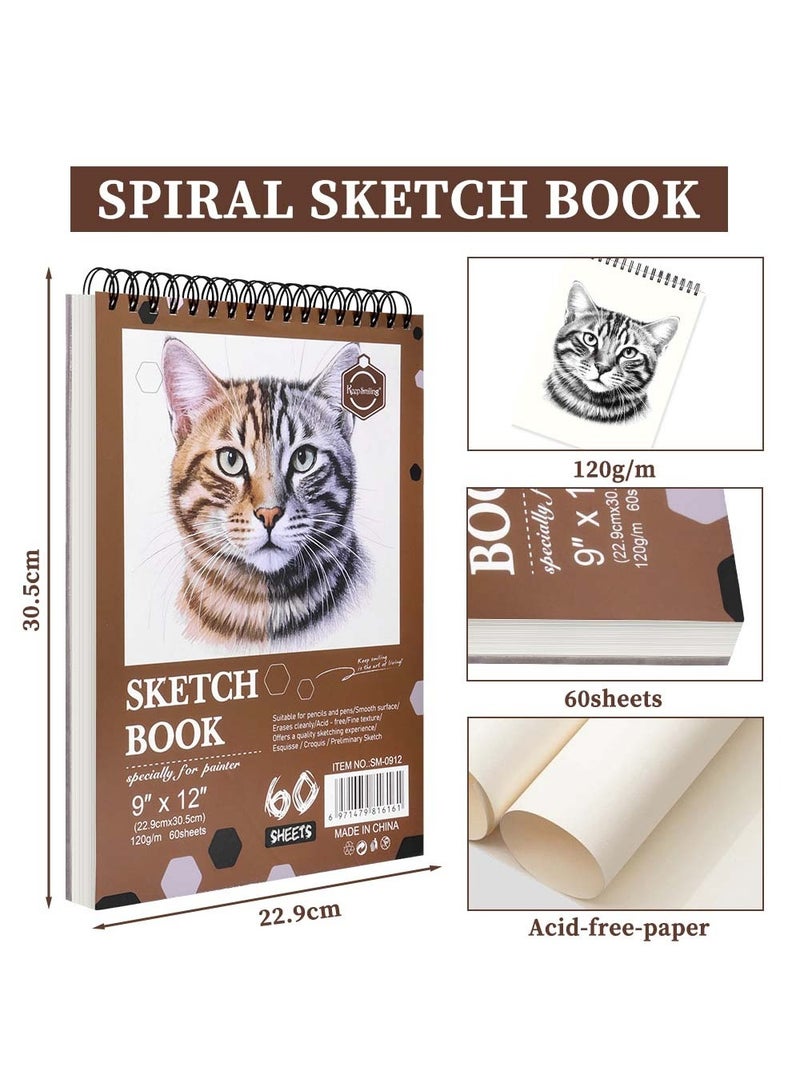 Keep Smiling-Sketchbook Hardcover 60 Sheets size 22.9× 30.5cm - Image 2