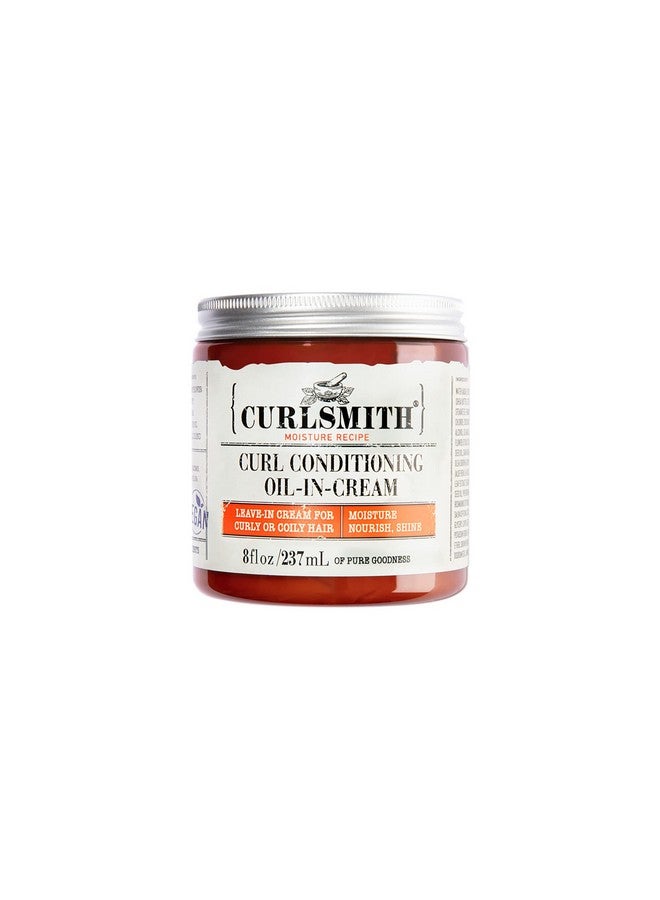 CURLSMITH زيت ترطيب الشعر المجعد في كريم بلسم نباتي يترك على الشعر المجعد والمتعرج (8 أونصة) - Image 2