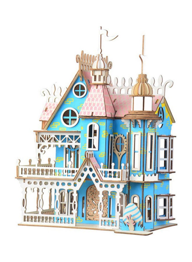 مجموعة أحجية قطع تركيب ثلاثية الأبعاد من الخشب بتصميم فيلا الأحلام يمكنك تركيبه بنفسك - Image 1