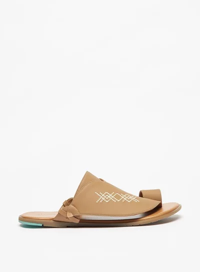 Al Waha Men's Printed Slip-On Arabic Sandals
