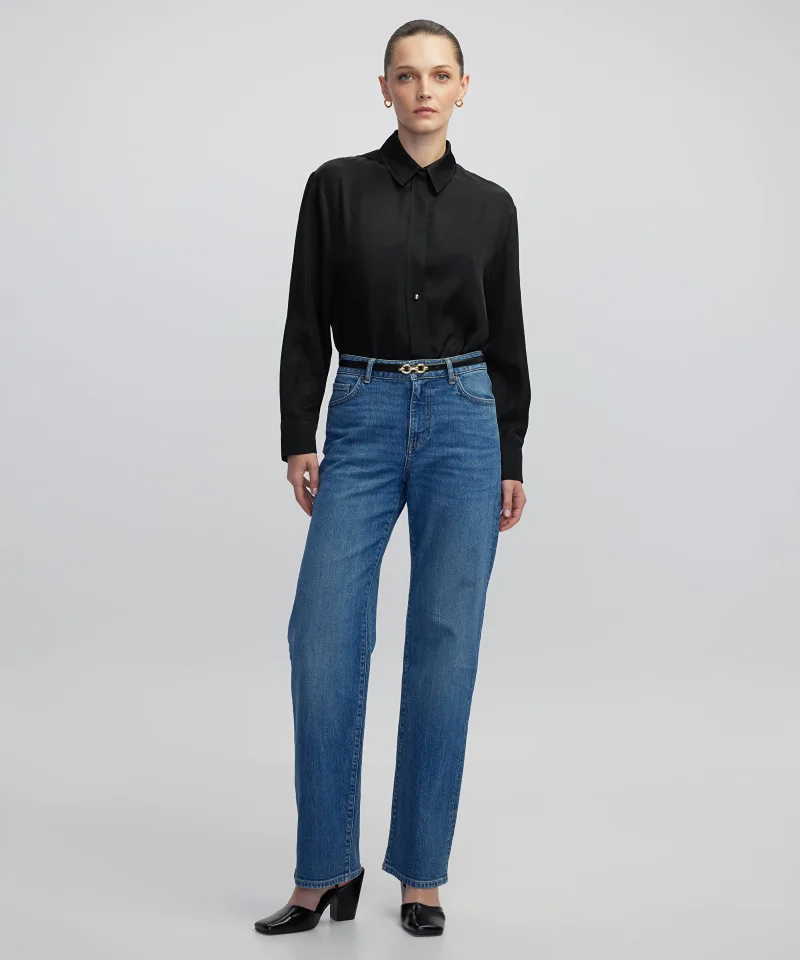 ابيكول قميص بأزرار معدنية