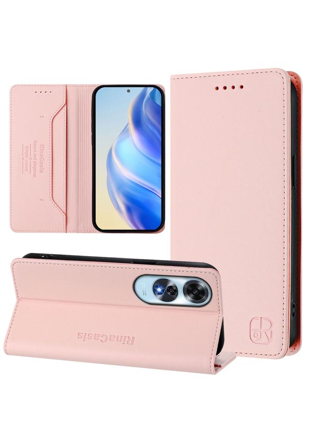 erorex Case For OPPO A60 4G Global RC01 Dual-Folded Magnetic Suction RFID Leather Phone Case - Image 1