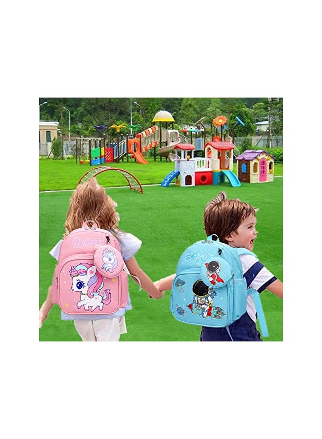 S-TOP Toddler Backpack Cute Cartoon Schoolbag Lightweight Bookbags Daypack School Backpack with Adujustable Strap Small Preschool School Bag with Coin Pocket for Girls Boys - Image 4