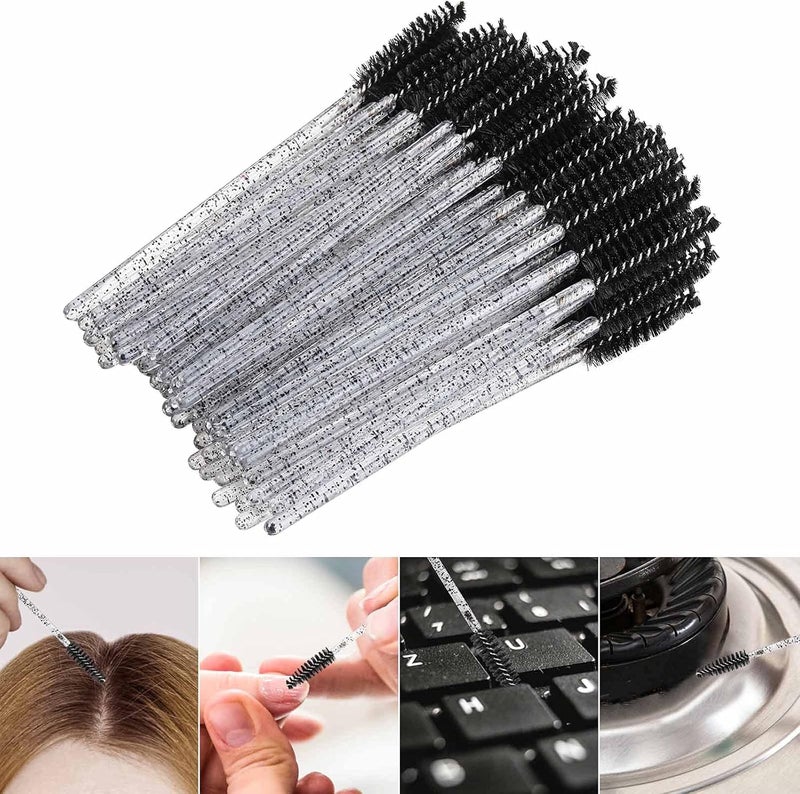 Tbestmax 500 Disposable Mascara Wands Eyelash Brush Spoolies for Eyebrow Eye Lash Extension Black - Image 5