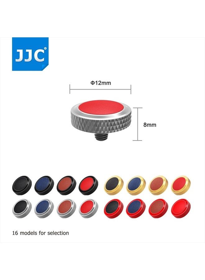 JJC Compatible Soft Shutter Release Button Cap for Fuji Fujifilm X-M5 XM5 X100VI XT5 X-T30 II XT30 XT3 X100F X-Pro2 X-Pro1 X-T2 X-E3 X-E2S X-T20 X-T10 X100T for Sony RX10 IV III II,RX1RII,RX1,RX1/GR Red - Image 4
