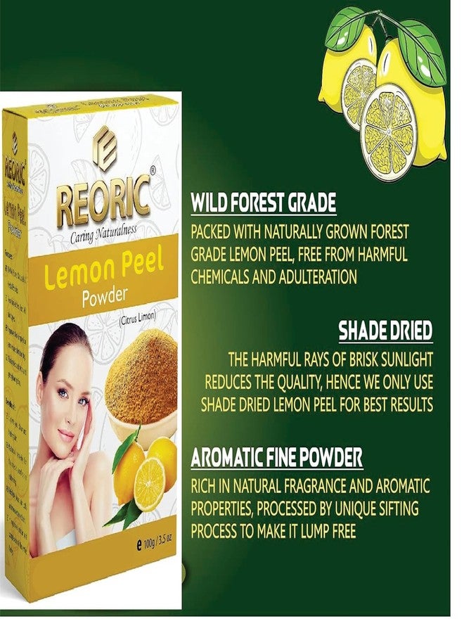 REORIC Pure Lemon Peel and Citrus Powder for Skin Care - 100g (Pack of 1) - Image 3