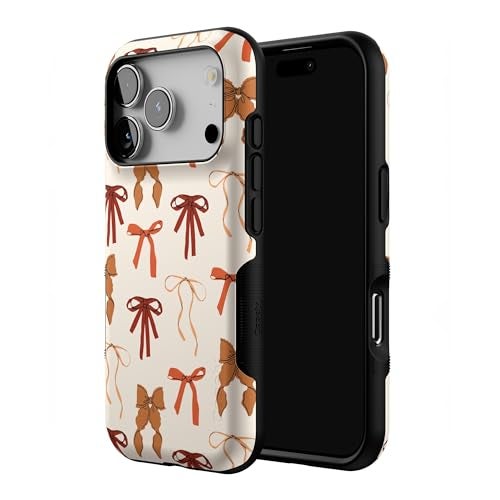 Casely iPhone 17 Pro Case | Fall Girlie | Pumpkin Spice Bows | Bold Protective Design | MagSafe Compatible Design - Image 2